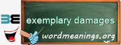 WordMeaning blackboard for exemplary damages